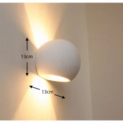 Applique Murale Flot Blanc, 1 Lumiere