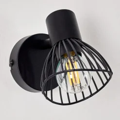 Applique Murale Holbol Noir, 1 Lumiere