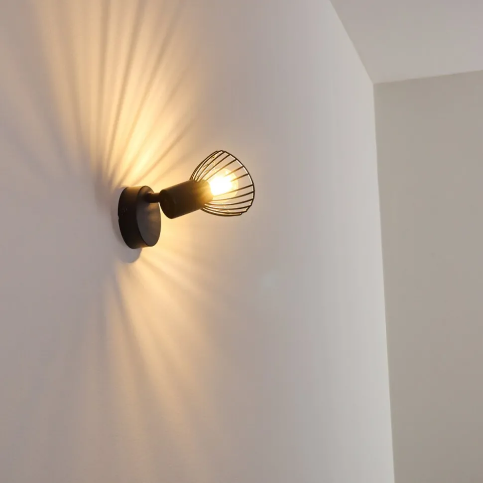 Applique Murale Holbol Noir, 1 Lumiere