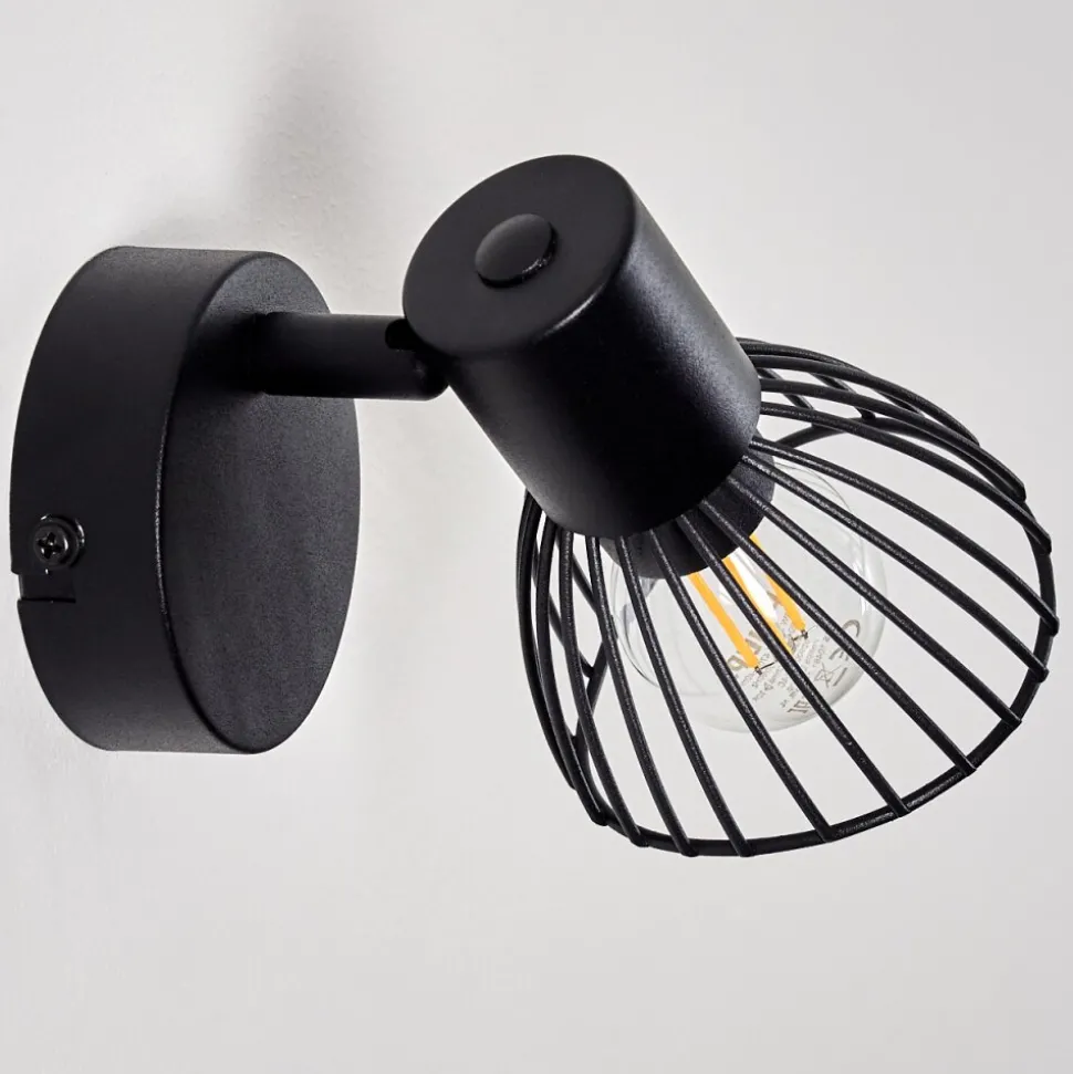 Applique Murale Holbol Noir, 1 Lumiere