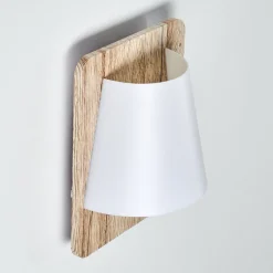 Applique Murale Huddinge Bois Clair, 1 Lumiere