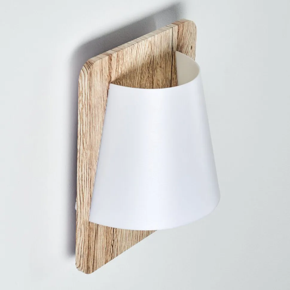 Applique Murale Huddinge Bois Clair, 1 Lumiere