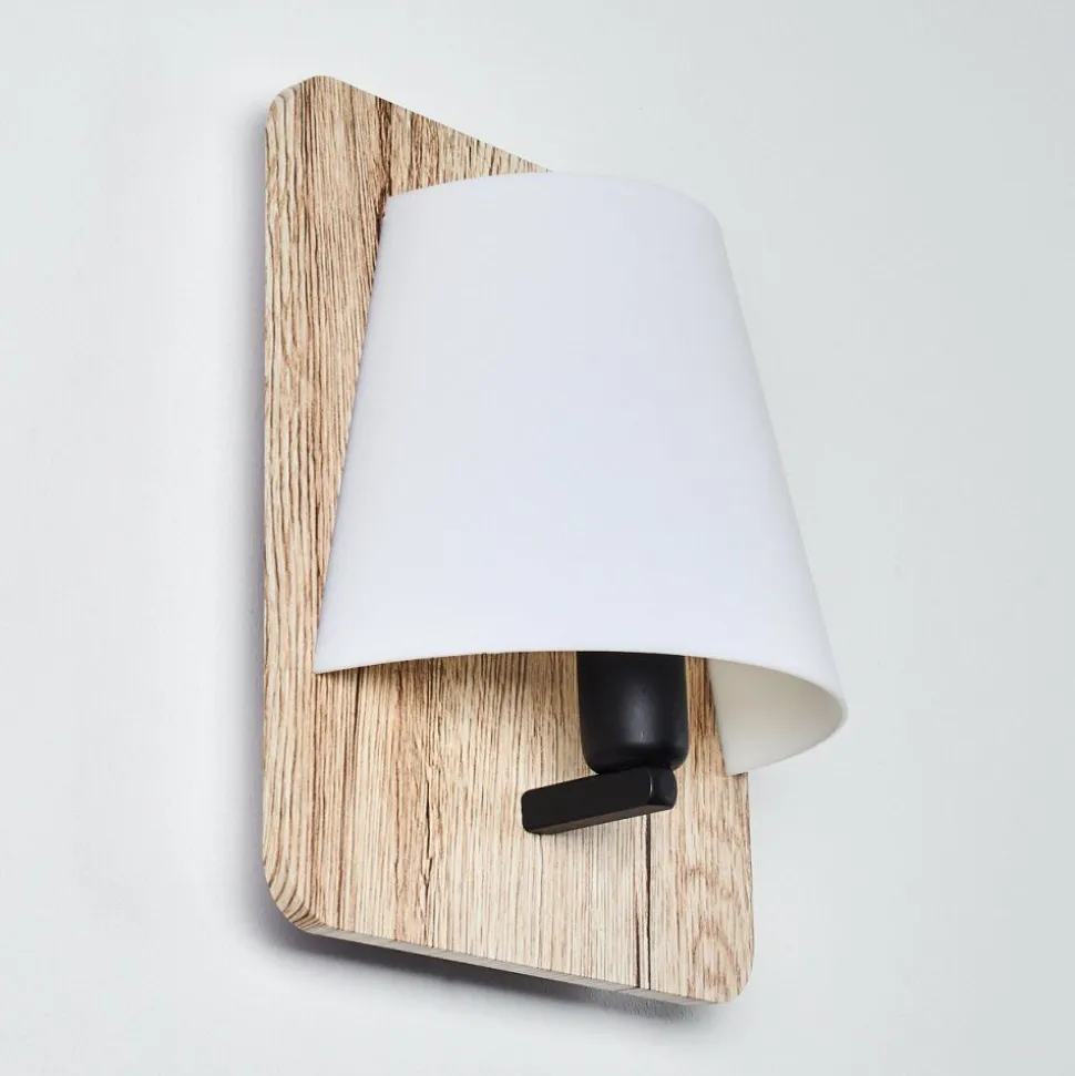 Applique Murale Huddinge Bois Clair, 1 Lumiere