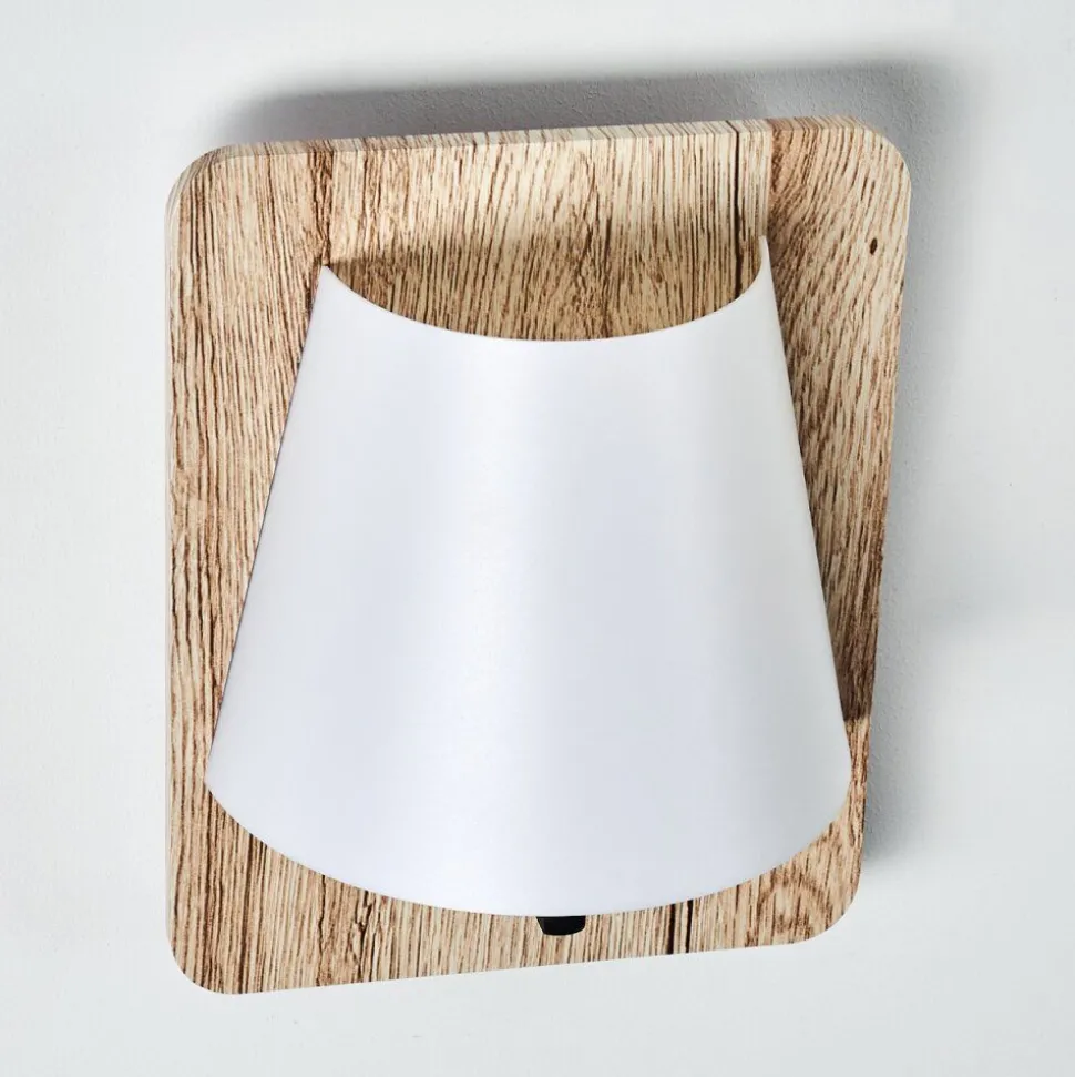 Applique Murale Huddinge Bois Clair, 1 Lumiere