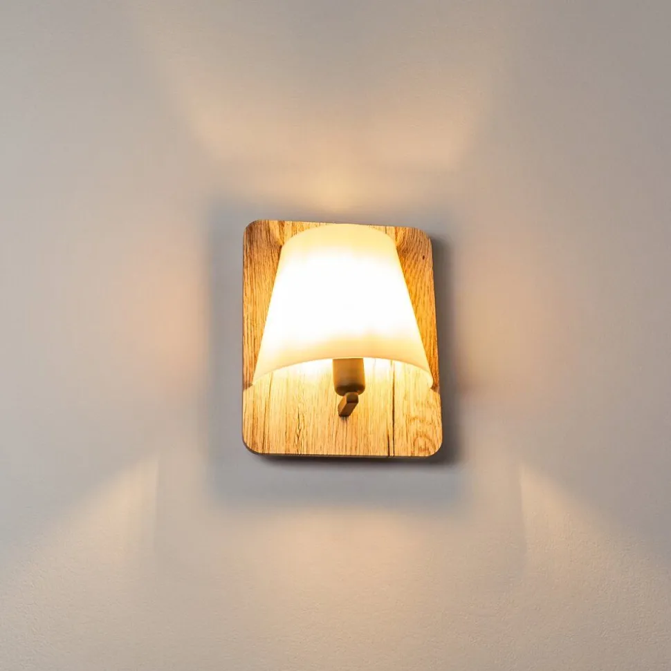 Applique Murale Huddinge Bois Clair, 1 Lumiere