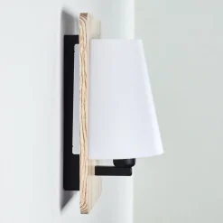 Applique Murale Huddinge Bois Clair, 1 Lumiere