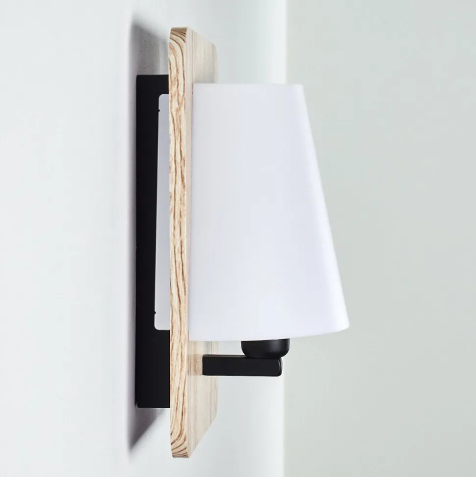 Applique Murale Huddinge Bois Clair, 1 Lumiere