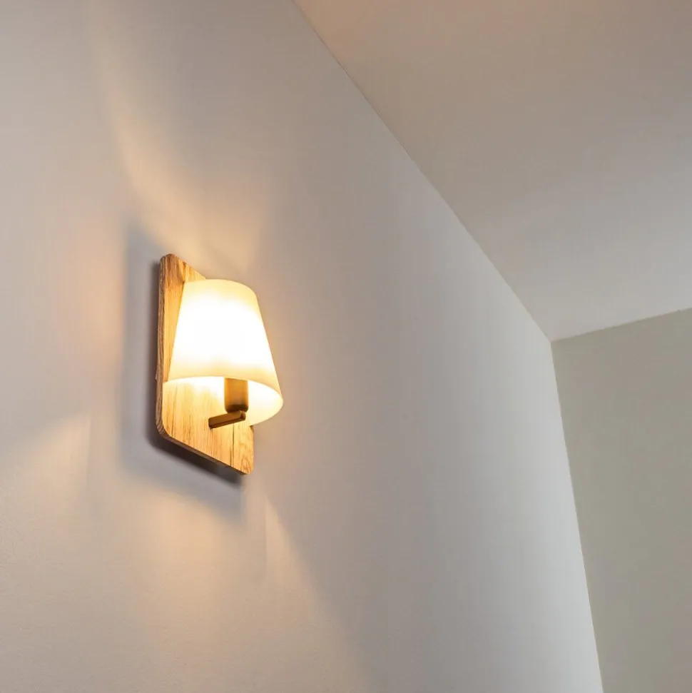 Applique Murale Huddinge Bois Clair, 1 Lumiere