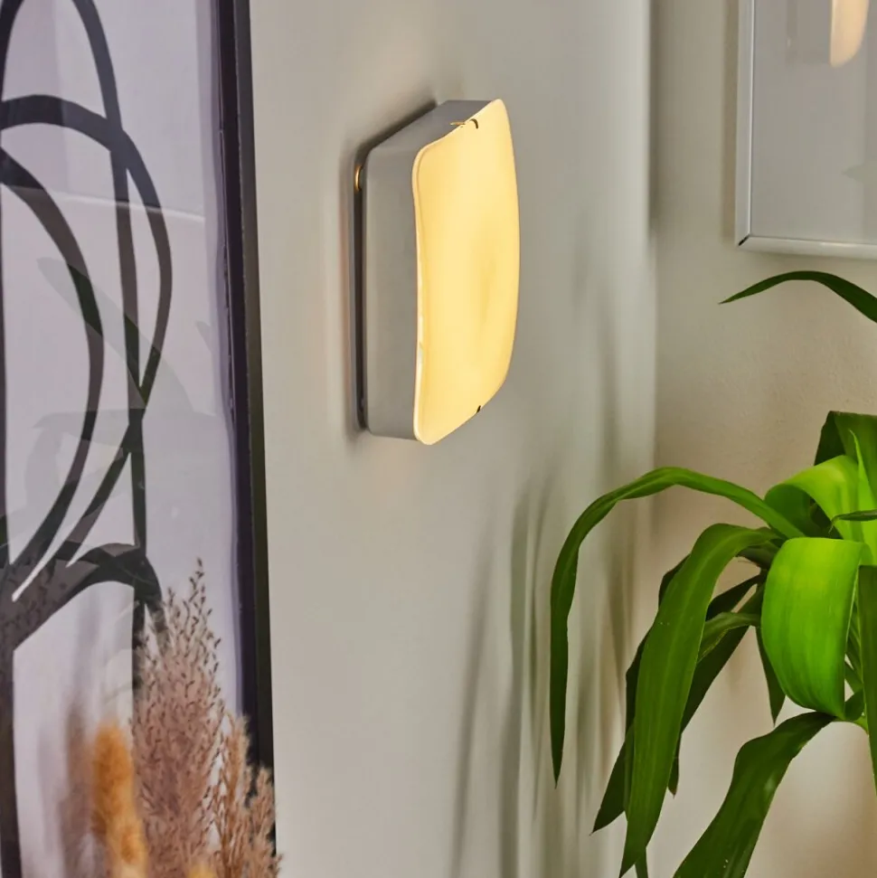 Applique Murale Hutton Led Nickel Mat, 1 Lumiere