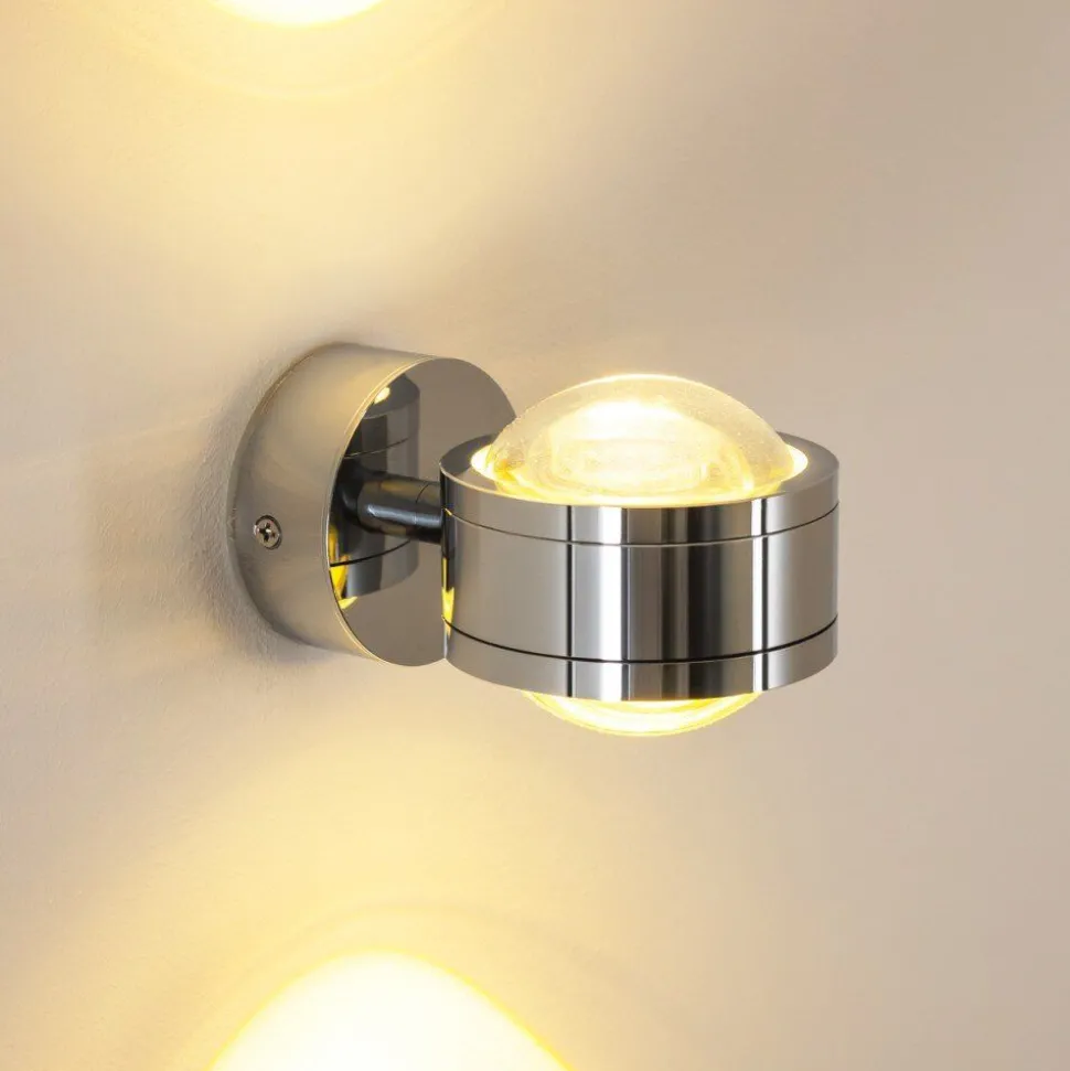 Applique Murale Indore Led Chrome, 2 Lumieres