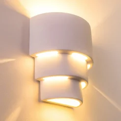Applique Murale Karatschi Blanc, 1 Lumiere