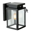 Applique Murale Ks Verlichting Jersey Noir, 1 Lumiere, Detecteur De Mouvement