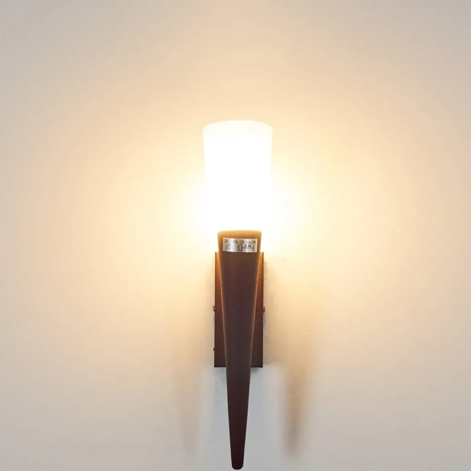 Applique Murale Kundi Rouille, 1 Lumiere