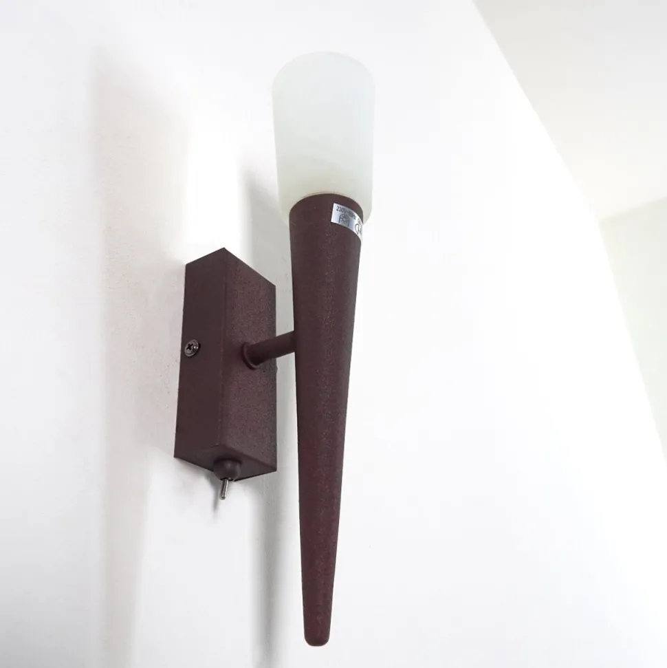 Applique Murale Kundi Rouille, 1 Lumiere