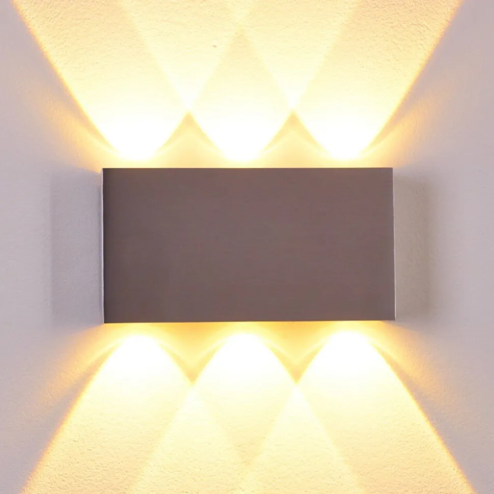 Applique Murale Lente Led Aluminium, 6 Lumieres