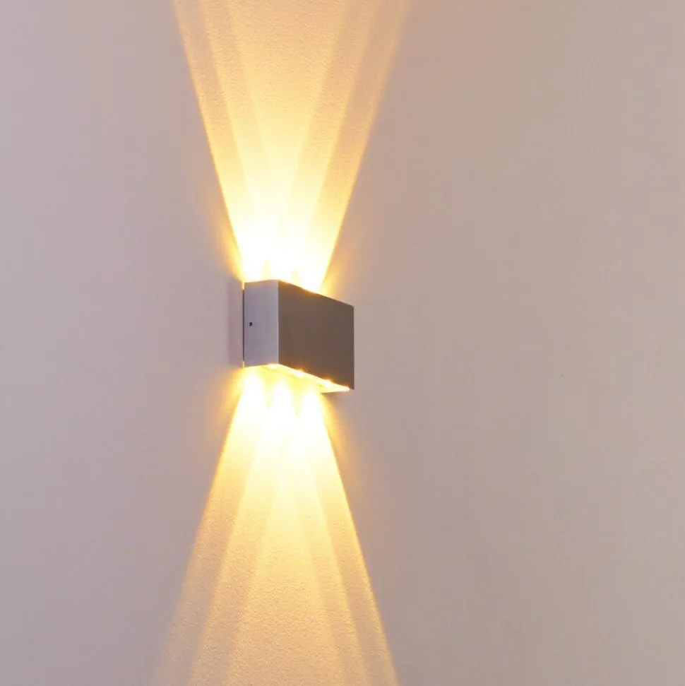 Applique Murale Lente Led Aluminium, 6 Lumieres
