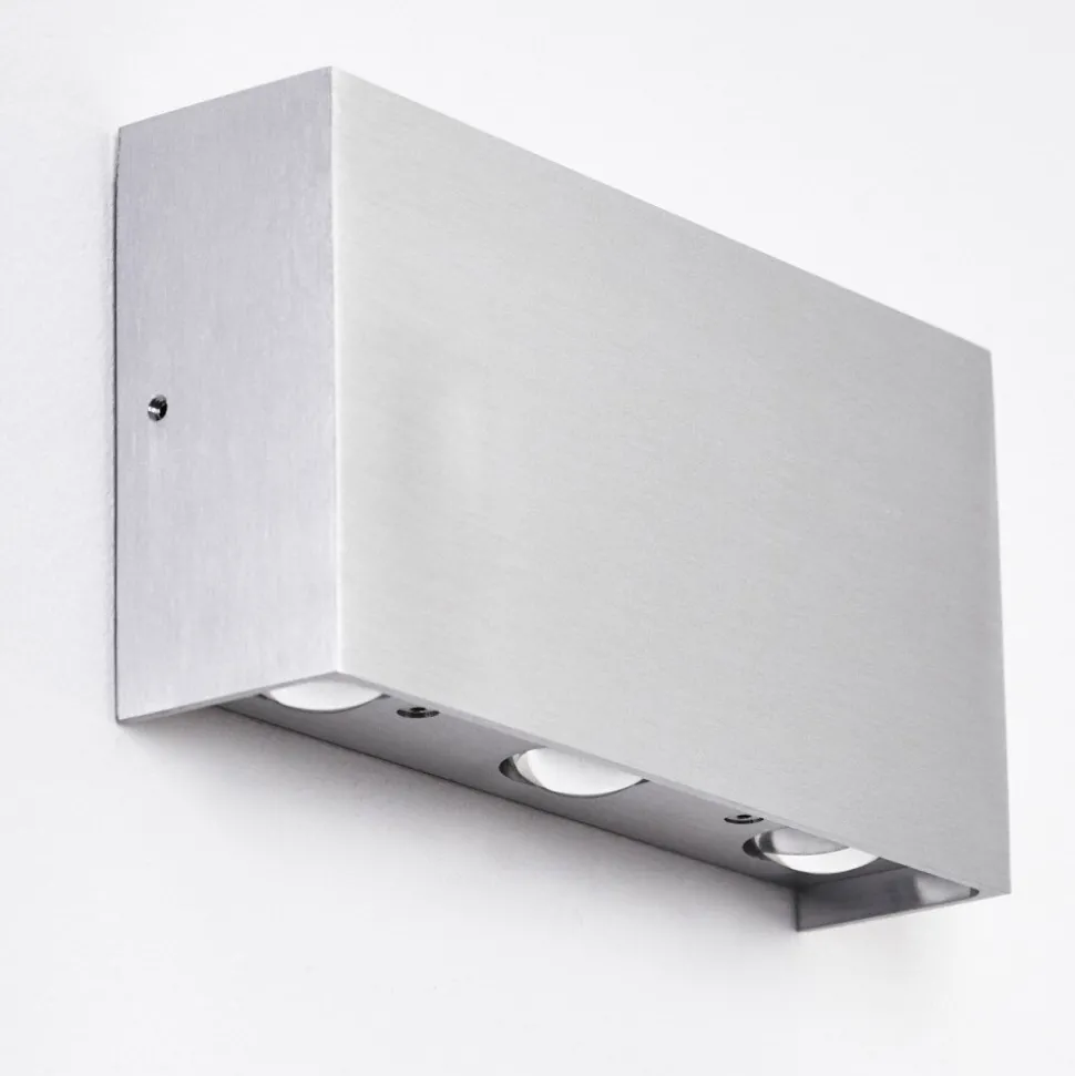 Applique Murale Lente Led Aluminium, 6 Lumieres