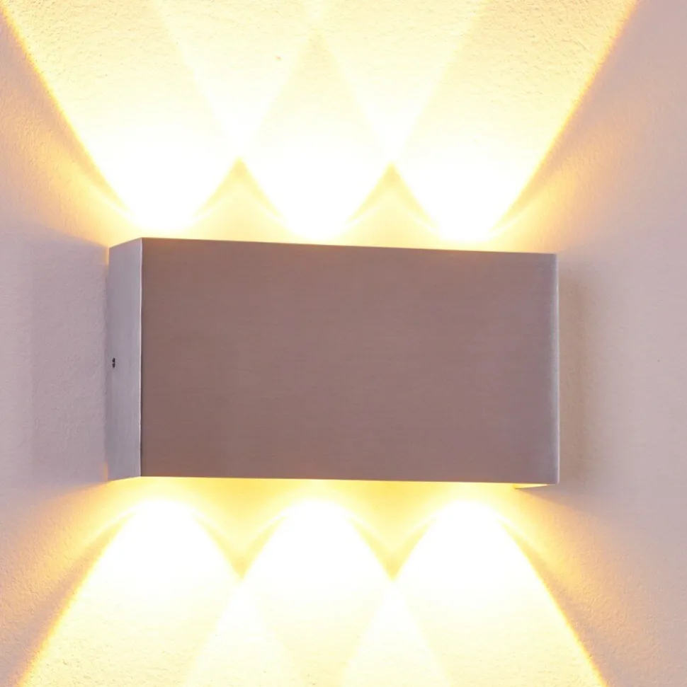 Applique Murale Lente Led Aluminium, 6 Lumieres