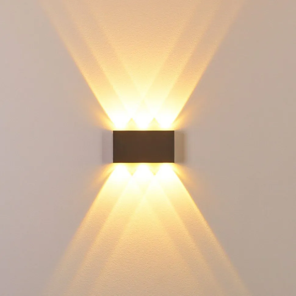 Applique Murale Lente Led Aluminium, 6 Lumieres