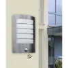 Applique Murale Lutec Slim Led Acier Inoxydable, 1 Lumiere, Detecteur De Mouvement