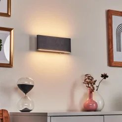 Applique Murale Mosambik Led Noir, Blanc, 1 Lumiere