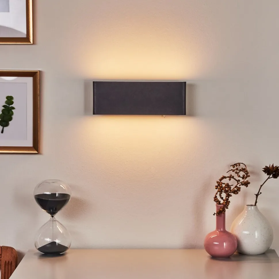 Applique Murale Mosambik Led Noir, Blanc, 1 Lumiere