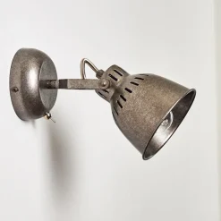 Applique Murale Nanlia Gris, Argente, 1 Lumiere