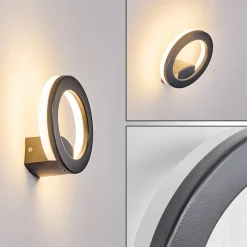 Applique Murale Nevis Led Anthracite, 1 Lumiere