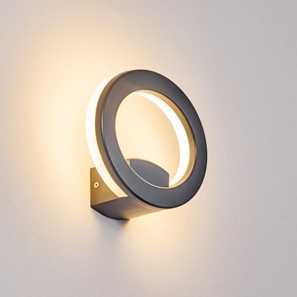Applique Murale Nevis Led Anthracite, 1 Lumiere