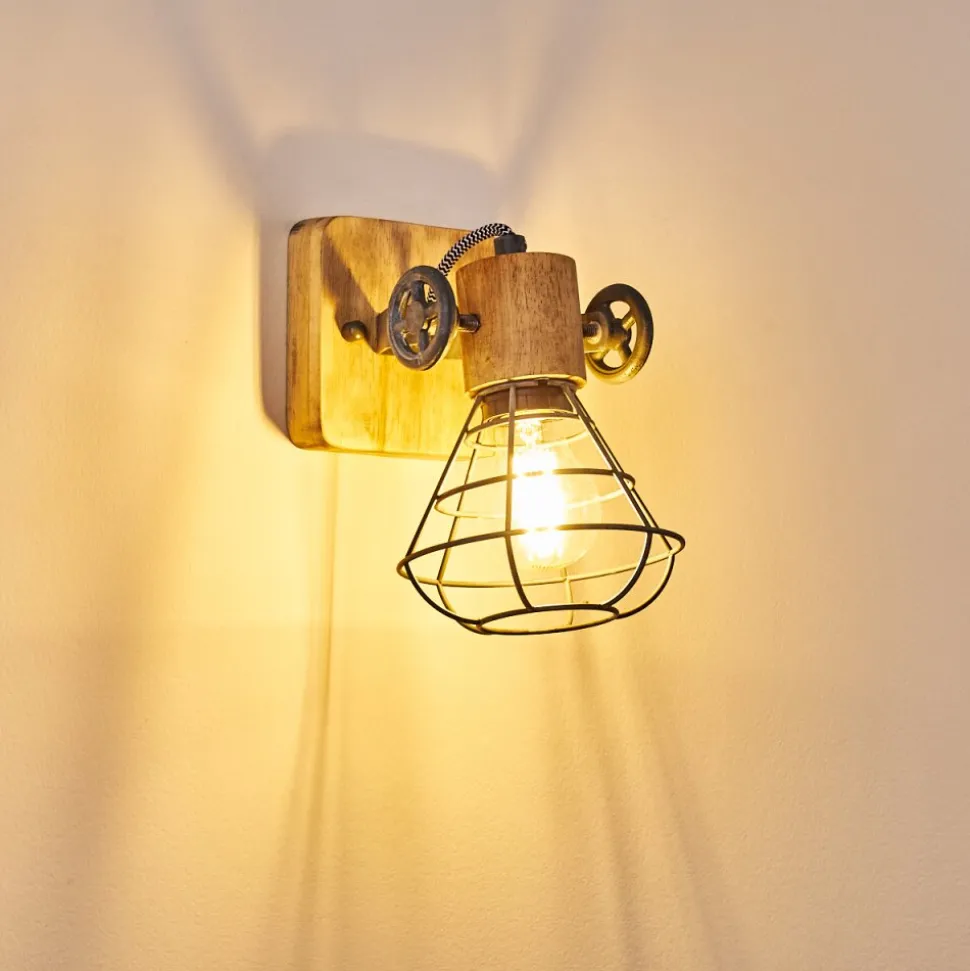 Applique Murale Nifun Brun, Gris, 1 Lumiere