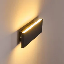 Applique Murale Obion Led Anthracite, 2 Lumieres