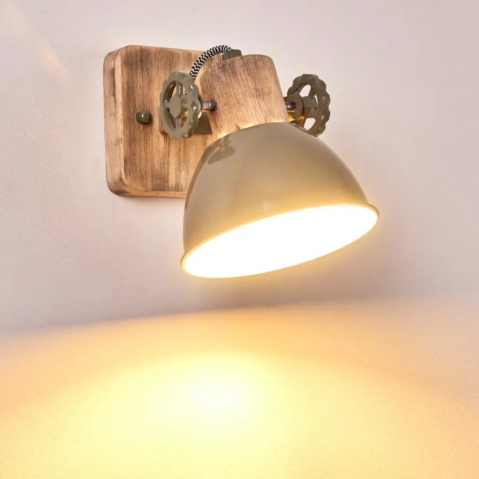 Applique Murale Orny Bois Clair, 1 Lumiere