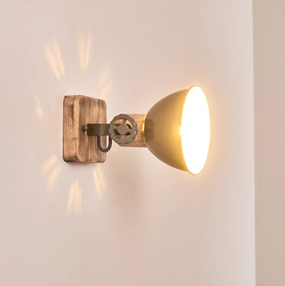 Applique Murale Orny Bois Clair, 1 Lumiere