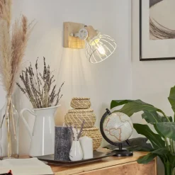 Applique Murale Orny Ecru, Blanc, 1 Lumiere