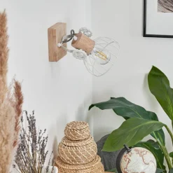 Applique Murale Orny Ecru, Blanc, 1 Lumiere