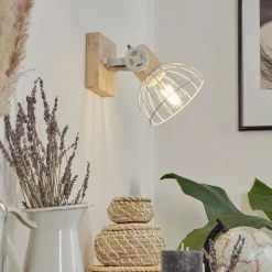 Applique Murale Orny Ecru, Blanc, 1 Lumiere