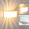 Applique Murale Pesaro Nickel Mat, 1 Lumiere