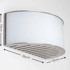 Applique Murale Pesaro Nickel Mat, 1 Lumiere