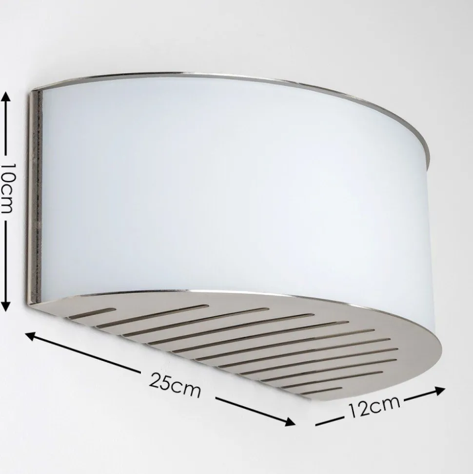 Applique Murale Pesaro Nickel Mat, 1 Lumiere