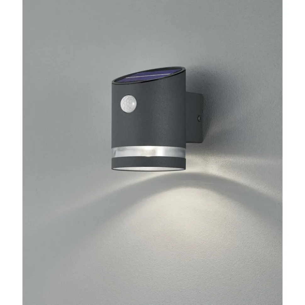 Applique Murale Reality Salta Led Anthracite, 1 Lumiere, Detecteur De Mouvement