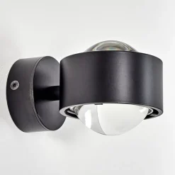 Applique Murale Sapri Noir, 1 Lumiere