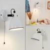Applique Murale Selki Noir, Blanc, 1 Lumiere