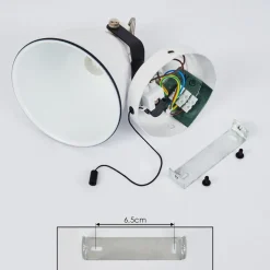 Applique Murale Selki Noir, Blanc, 1 Lumiere