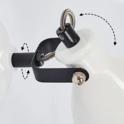Applique Murale Selki Noir, Blanc, 1 Lumiere