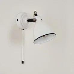 Applique Murale Selki Noir, Blanc, 1 Lumiere