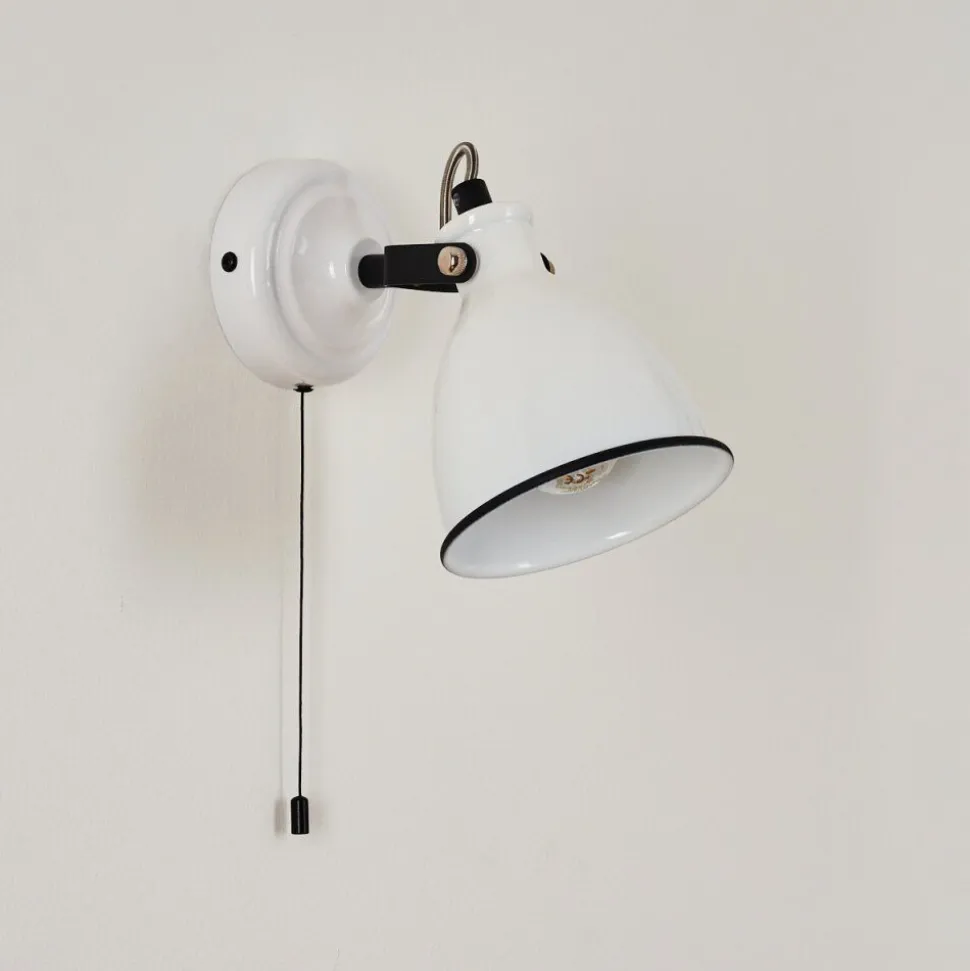 Applique Murale Selki Noir, Blanc, 1 Lumiere
