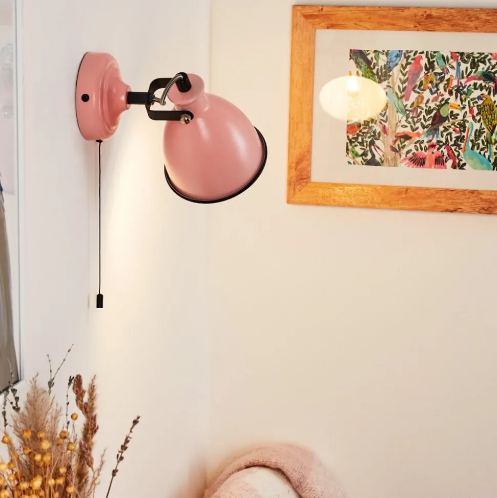 Applique Murale Selki Rose, Noir, 1 Lumiere