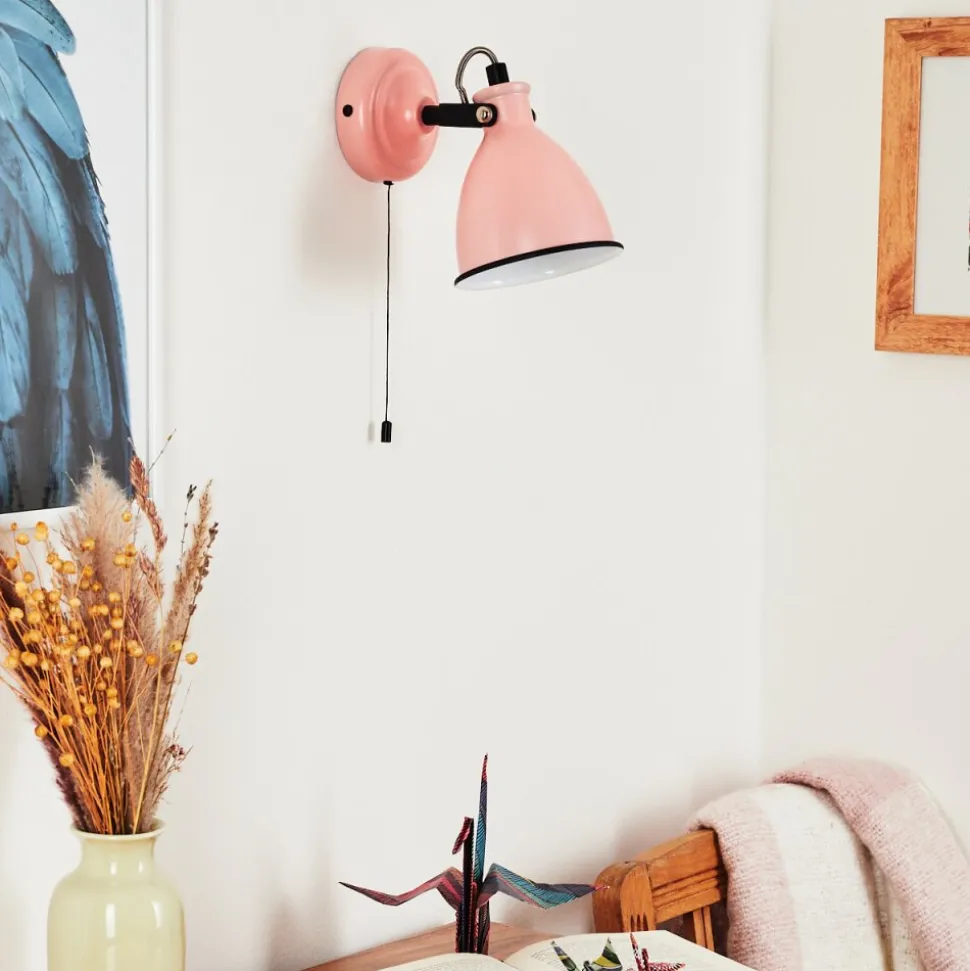 Applique Murale Selki Rose, Noir, 1 Lumiere