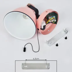 Applique Murale Selki Rose, Noir, 1 Lumiere