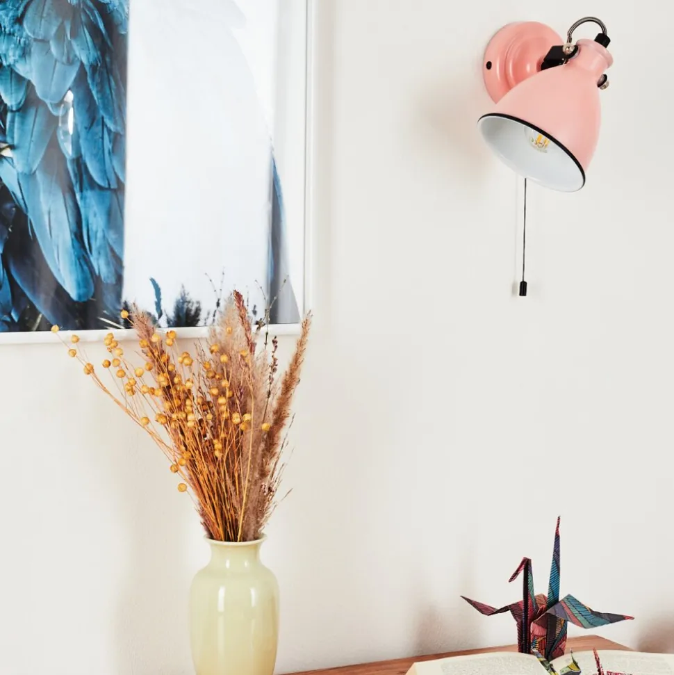 Applique Murale Selki Rose, Noir, 1 Lumiere
